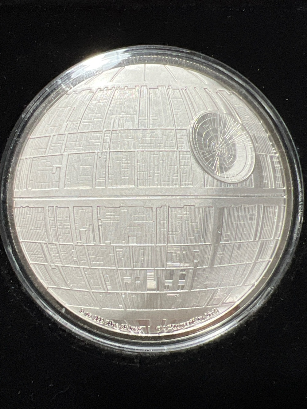 2022 Niue $10 Star Wars Death Star 3 oz Silver collectible Coin Proof New In Box